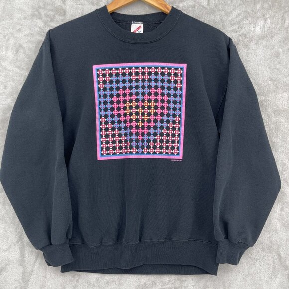 Jerzees Tops - Vintage Works of Heart Graphic Crewneck Pullover Sweatshirt USA Made